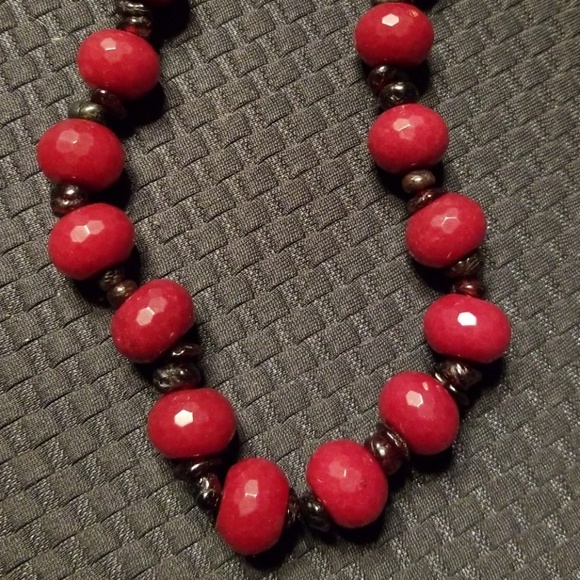 Bold❤Beautiful Ruby Gemstone Necklace - Picture 2 of 4